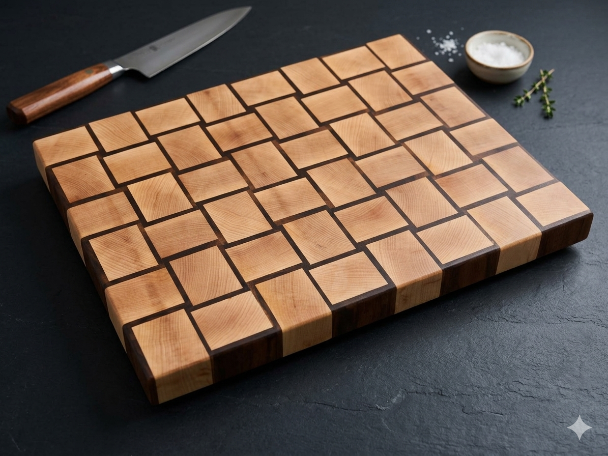 Basket weave end grain