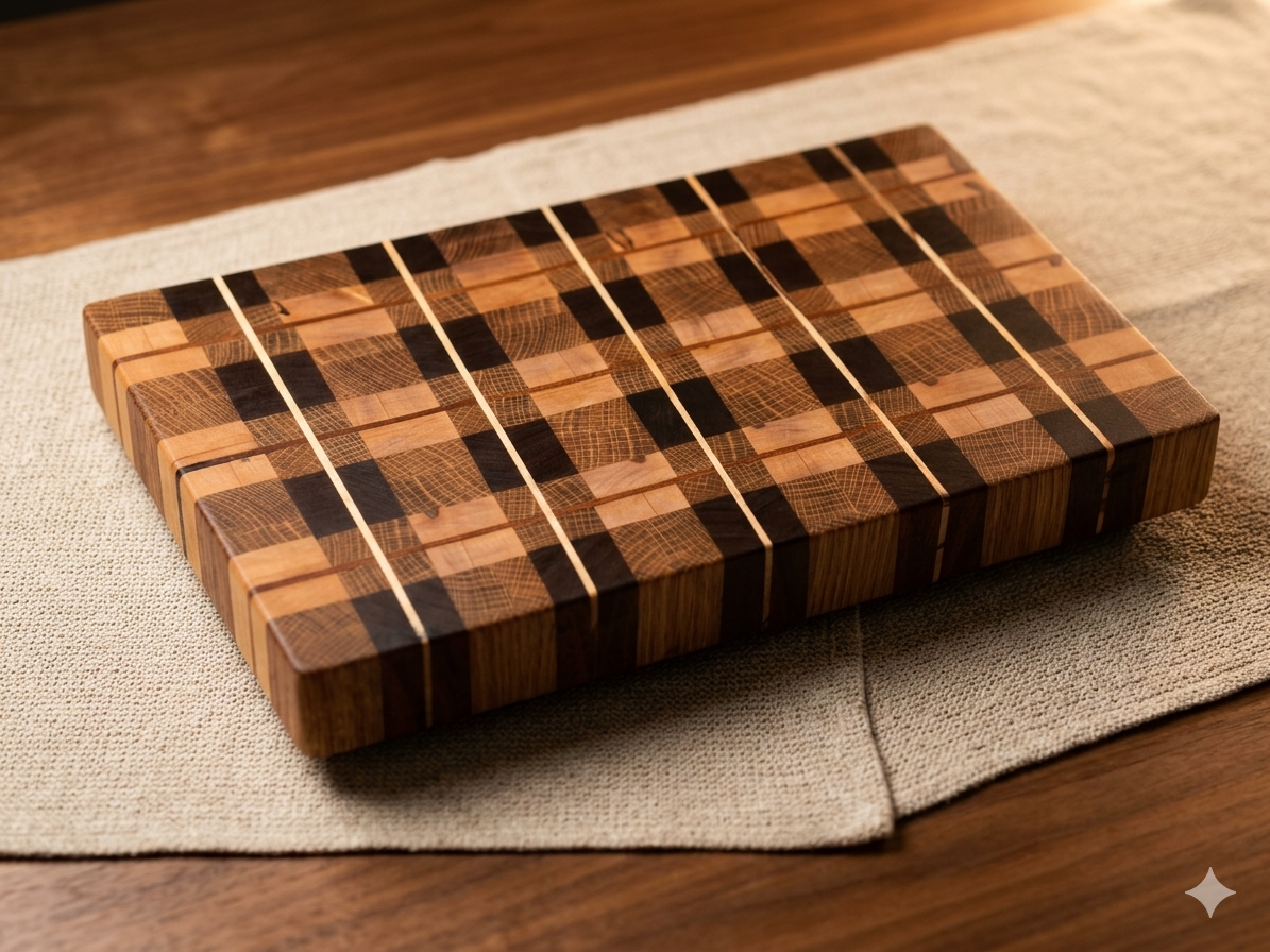 End grain cutting board